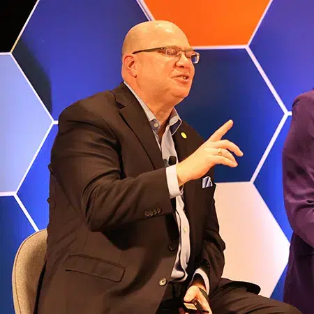 Kevin Sensenig, Ph.D., Founder of PivotPoint Leadership, presenting as a premier leadership strategy consultant.
